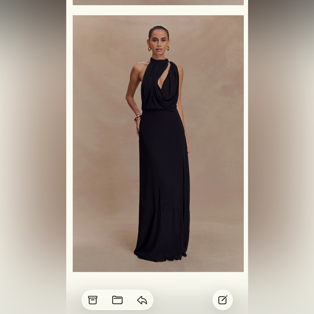 Meshki Black Maxi Dress
